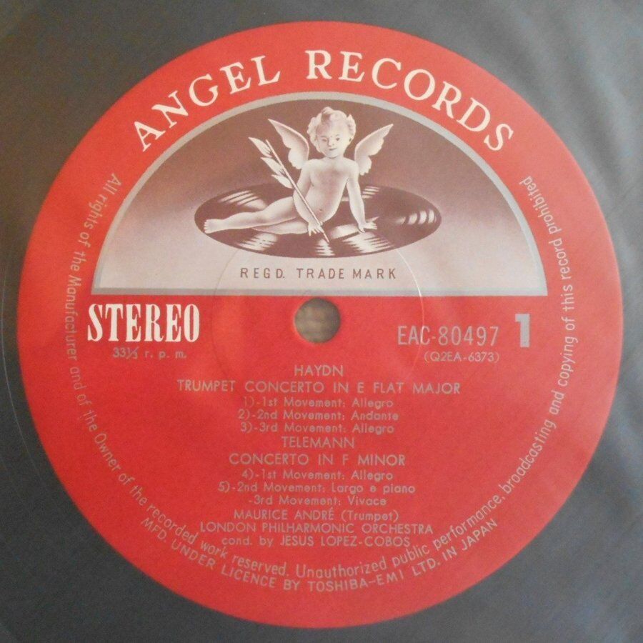 中古LPレコード【ハイドン／トランペット協奏曲／アンドレ
