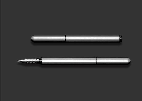 ドリログ DRILLOG プラチナグレー　軸+ペン先set ドリログ DRILLOG プラチナグレー軸+ペン先set