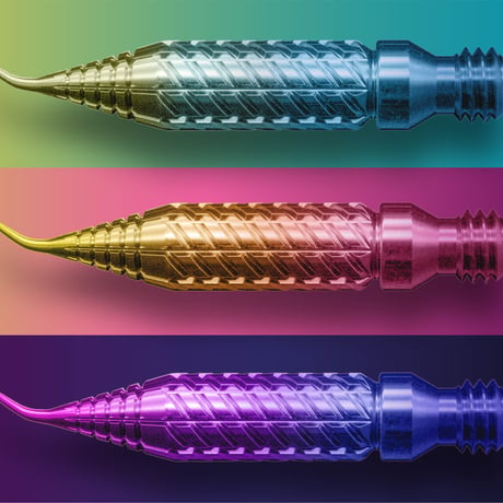 普*9様 DRILLOG ツインズスパイラル、ペン先チタンサンセット0.8インク DRILLOG Titanium Pen nib gradation color（オリジナル チタン製ペン