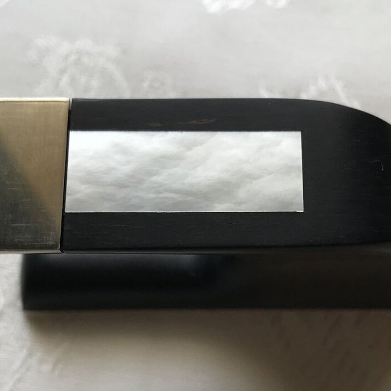 コントラバス弓 : 杉藤弓 の フロッグ（ 黒檀：ニッケル ） コントラバス弓 : 杉藤弓 の フロッグ（ 黒檀：ニッケル ）