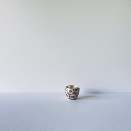 TNー57 谷井直人　ぐりぐり銀彩杯　Naoto Tanii: Silver-glazed cup　Guriguri