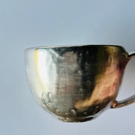 TNー64 谷井直人　銀彩ビードマグカップ　Naoto Tanii – Silver-Glazed Bidoro Mug