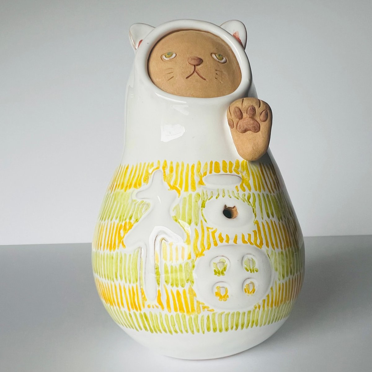 KMー3 鍵谷雅美 招き猫 Masami Kagitani Maneki-neko (