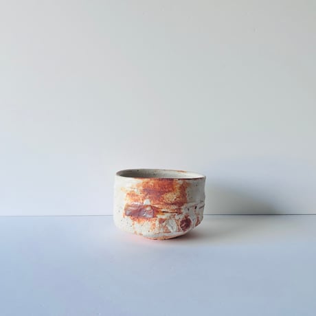 T-72辻村史朗　志野茶碗　共箱有　Shiro Tsujimura Shino tea bowl