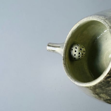 TN−34 谷井直人　銀彩ポット　TN-34 Naoto Tanii Silver-glazed pot