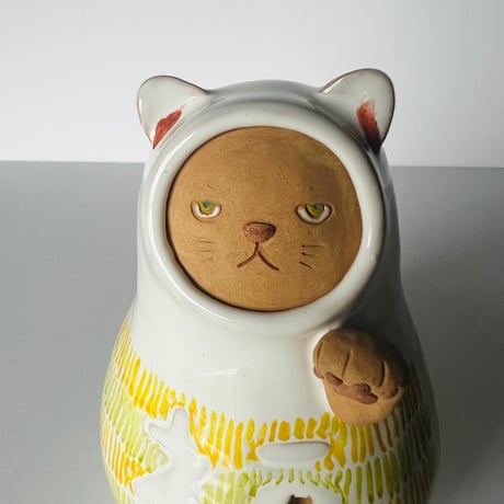KMー3 鍵谷雅美　招き猫　    Masami Kagiya Maneki-neko (Lucky Cat)