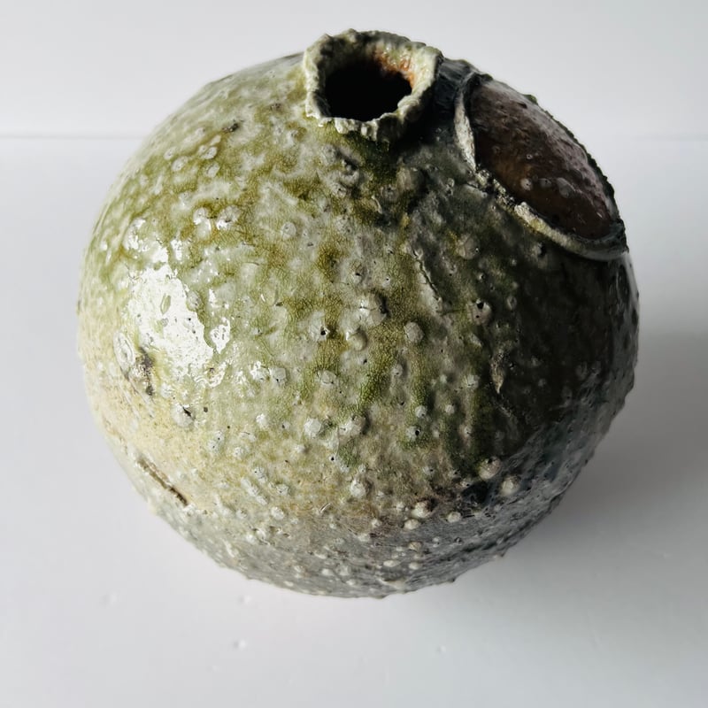 辻村史朗 伊賀丸壺 中サイズ Tー68 辻村史朗 伊賀丸壺 Shiro Tsujimura Iga Round Vase |