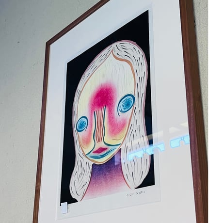 KIー2　加藤泉「無題2」木版画　Izumi Kato “Untitled 2” Woodblock Print