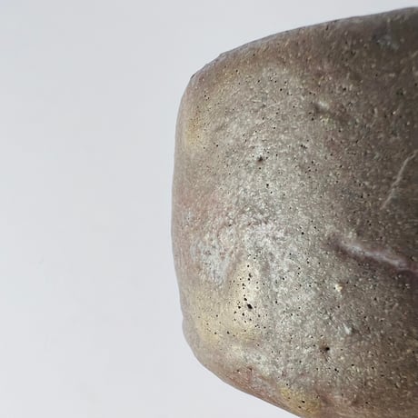 T−129 辻村史朗　引出し黒旅茶碗  共箱付　Shiro Tsujimura Hikidashi-guro Travel Tea Bowl
