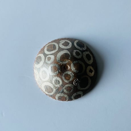 TNー70 谷井直人　グリグリ黒流し小皿　Naoto Tanii – Black Glazed Small Plate – Grigri