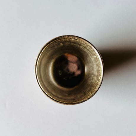 TN−5 谷井直人　銀彩杯　丸文様　TN-5 Naoto Tanii, Silver-glazed cup, round pattern
