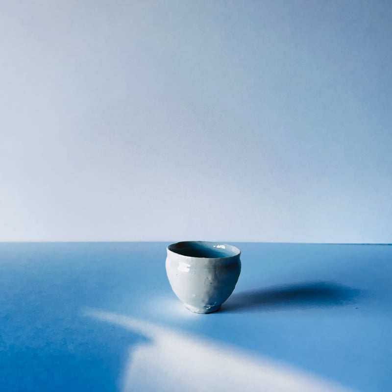 Tー93 辻村史朗 磁土ぐい呑 Shiro Tsujimura Porcelain clay