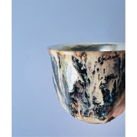 TNー51 谷井直人　黒流銀彩マグカップ　Naoto Tanii Black Flow Silver Mug