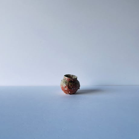 Tｰ57 辻村史朗　伊賀蹲掛花入　共箱有　Shiro Tsujimura Iga Uzukumaru Flower Vase