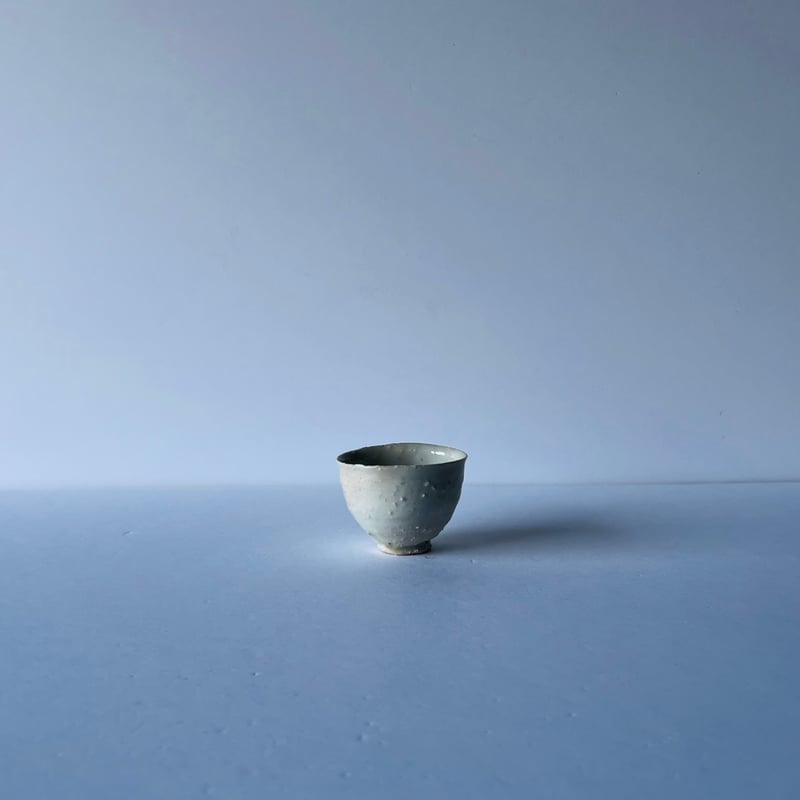 Tｰ62 辻村史朗 磁土ぐい呑 Shiro Tsujimura - Porcelain Sak