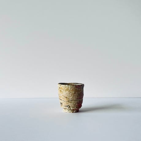 F−2 古谷和也　信楽ぐい呑　共箱付　Kazuya Furutani – Shigaraki Guinomi with Tomobako (Original Wooden Box)