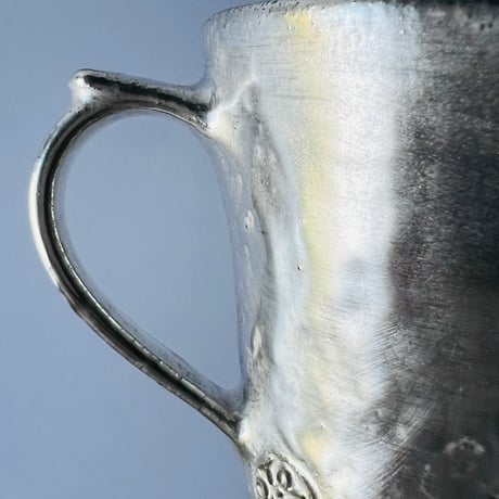 TNー60 谷井直人　銀彩ビードロマグカップ　Naoto Tanii – Silver-Glazed Bidoro Mug