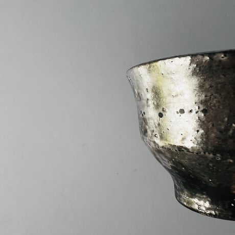 TNー43 谷井直人　銀彩まだら杯　Naoto Tanii: Silver glazed mottled cup