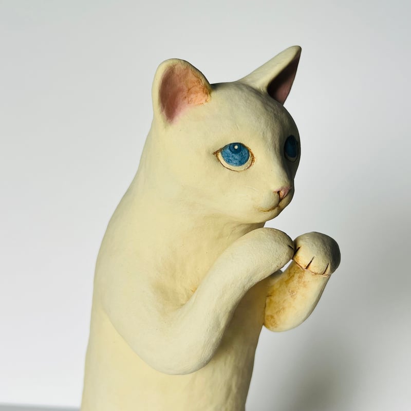 KMー1 鍵谷雅美 白い猫 Masami Kagitani White Cat | G