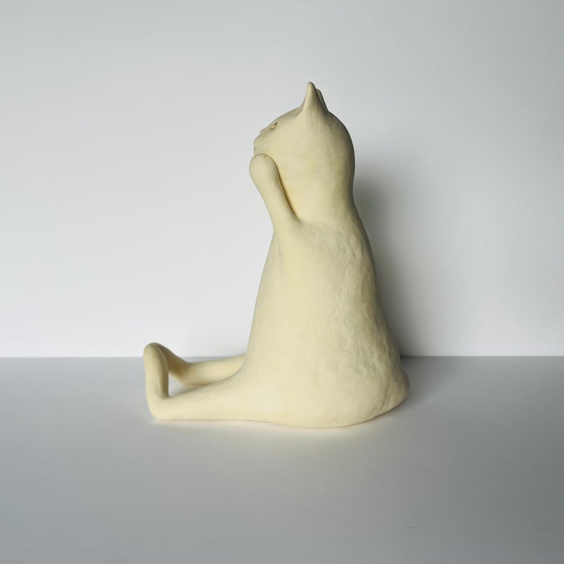 KMー2 鍵谷雅美 悩める猫 Masami Kagiya Odd-Eyed White