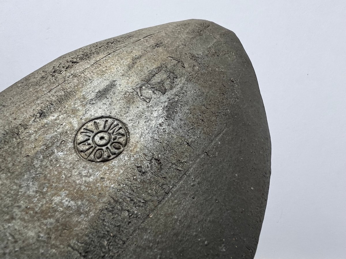 ❶ 限定　希少　谷井直人　大皿　長皿　貫入　1枚　未使用　個展購入　35cm TNー40 谷井直人 銀彩葉皿 Naoto Tanii Silver-colored leaf
