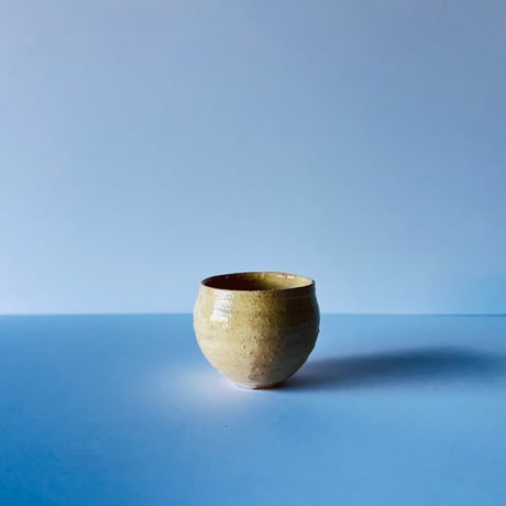 Tー77 辻村史朗　井戸ワインカップ　共箱有　Shiro Tsujimura Ido wine cup