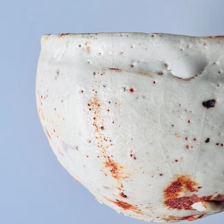 T-71 辻村史朗　志野茶碗　共箱有　Shiro Tsujimura Shino tea bowl