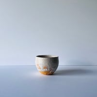 Tー40 辻村史朗 志野ぐい呑 共箱付き Shiro Tsujimura Shino sake