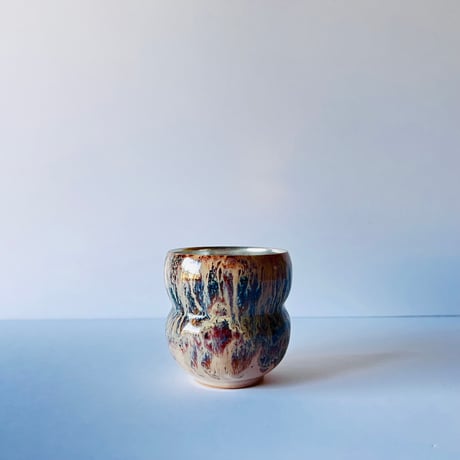 TNｰ86 谷井直人　銀彩黒流マグカップ　Silver-Glazed Black Drip Mug