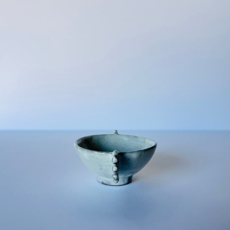Sー20 鈴木大弓 粉引耳杯 共箱付 Hiroyumi Suzuki Kohiki Ear C