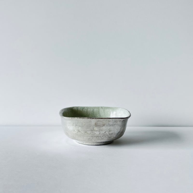 TN−112 谷井直人 銀彩ビードロ四方皿 Naoto Tanii Silver Glaze