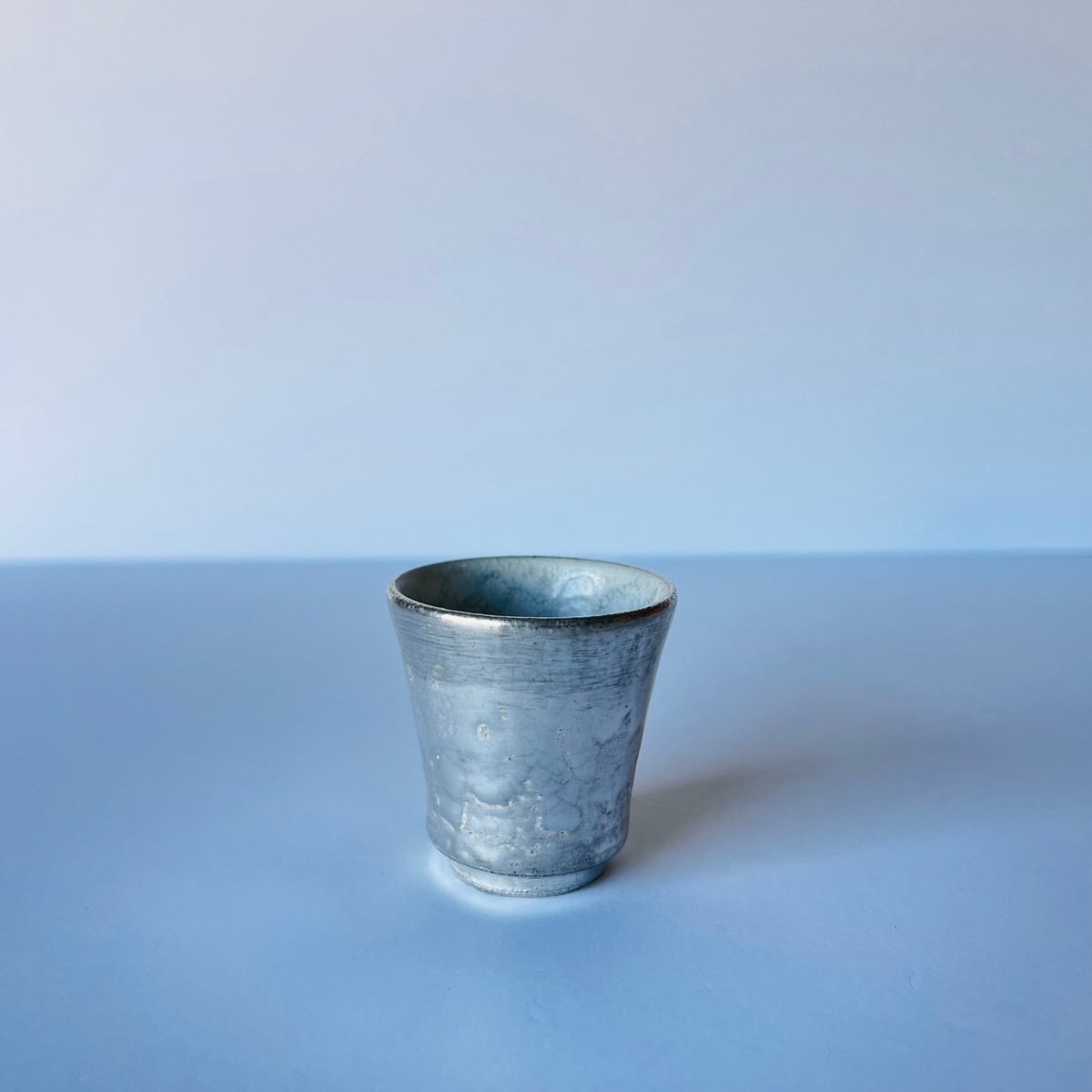 TN−102 谷井直人 銀彩杯 Silver-Glazed Sake Cup | GARAGE