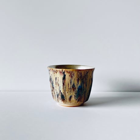 TN−118 谷井直人　銀彩黒流マグカップ Naoto Tanii Silver Glaze Black Flow Mug