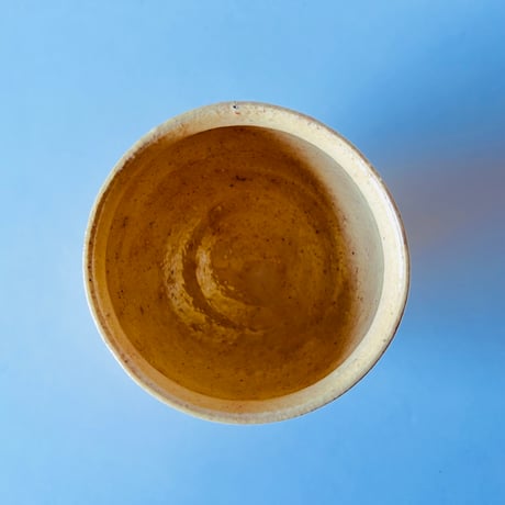 Tー78 辻村史朗　井戸ワインカップ　共箱有　Shiro Tsujimura Ido wine cup