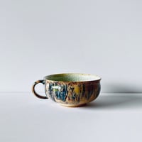 TN−117 谷井直人　黒流青磁貫入マグカップ Naoto Tanii Black Flow Celadon Crackled Mug