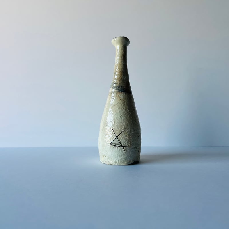 T−103 辻村史朗 粉吹つる首花入 Shiro Tsujimura Kohiki Tsur