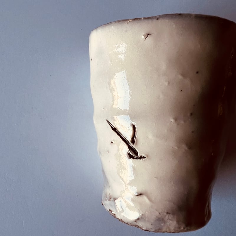 Tー87 辻村史朗 粉吹ぐい呑 Shiro Tsujimura Powdered Sake C