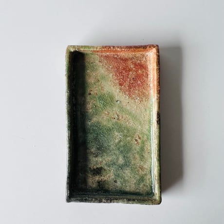 F−13 古谷和也　信楽四方皿五枚組　Kazuya Furutani – Set of Five Shigaraki Square Ceramic Plates