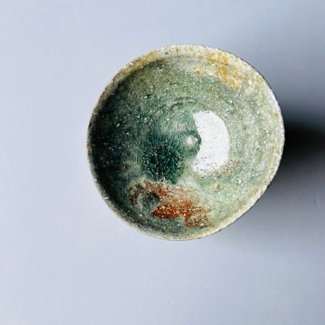 F−8 古谷和也　信楽ぐい呑　共箱付　Kazuya Furutani – Shigaraki Guinomi with Tomobako (Original Wooden Box)