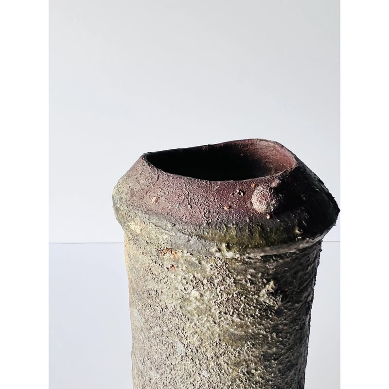 T-69 辻村史朗 備前花入 Shiro Tsujimura Bizen flower vas