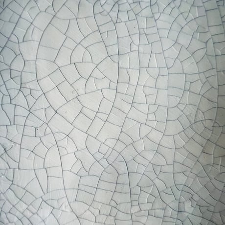 TN−36 谷井直人　銀彩ビードロ隅切り四角皿　TN-36 Naoto Tanii Silver-glazed Vidro square plate with cut corners