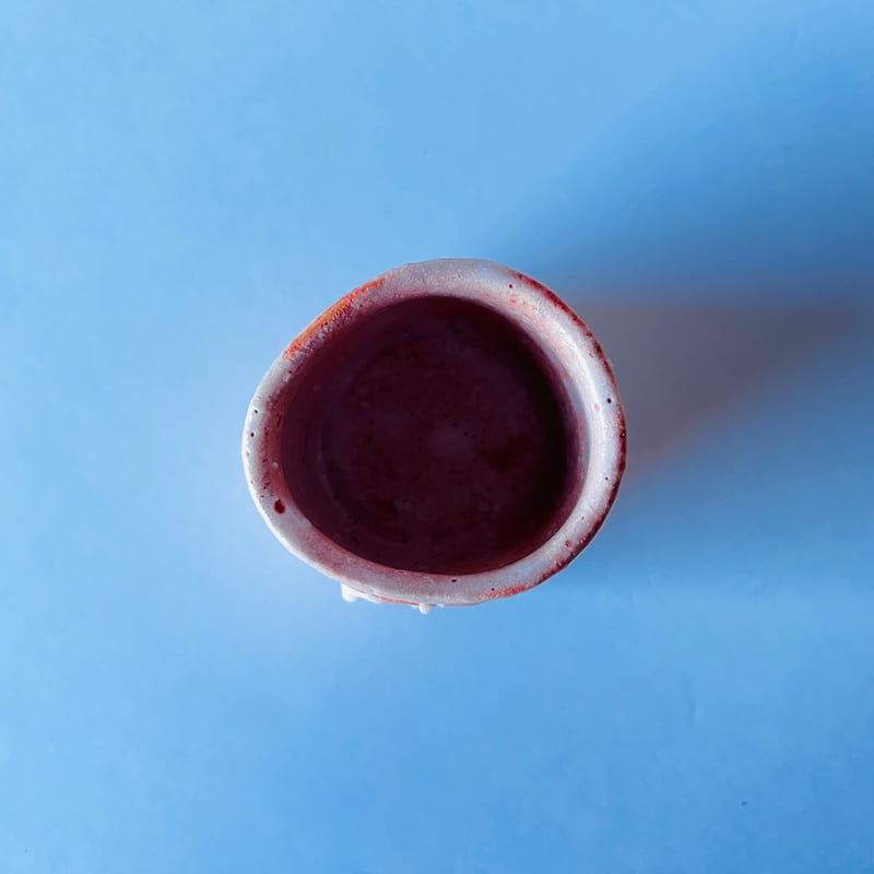 辻村史朗　志野ぐい呑 Tー94 辻村史朗 志野ぐい呑 共箱有 Shiro Tsujimura “Shino Guin