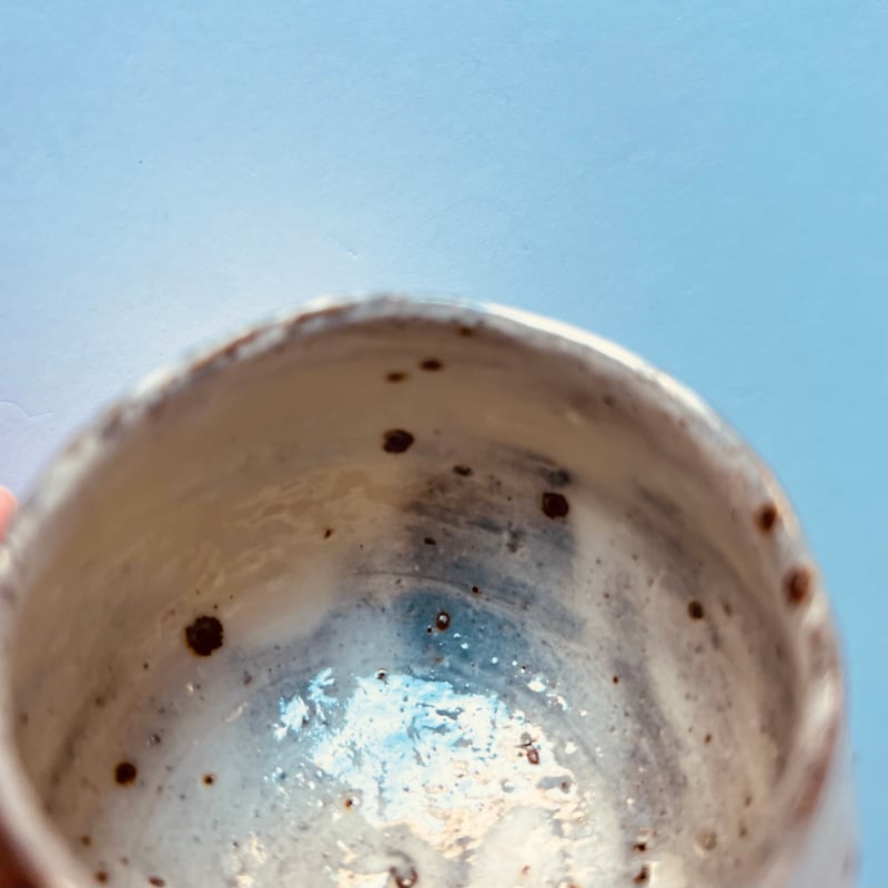 Tー79 辻村史朗 粉吹ワインカップ 共箱有 Shiro Tsujimura “Kohiki