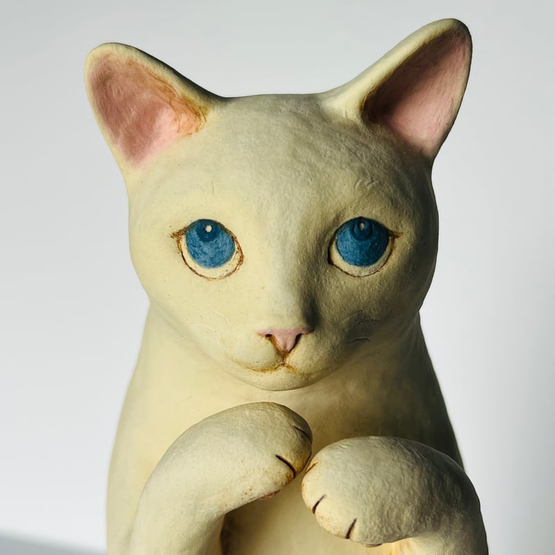 KMー1 鍵谷雅美 白い猫 Masami Kagitani White Cat | G