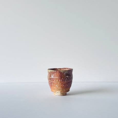F−6 古谷和也　信楽ぐい呑　共箱付　Kazuya Furutani – Shigaraki Guinomi with Tomobako (Original Wooden Box)