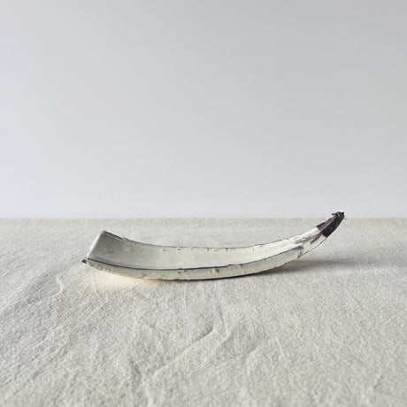 T−119 辻村史朗　粉吹三角皿  共箱付　Shiro Tsujimura Kofuki Triangular Plate