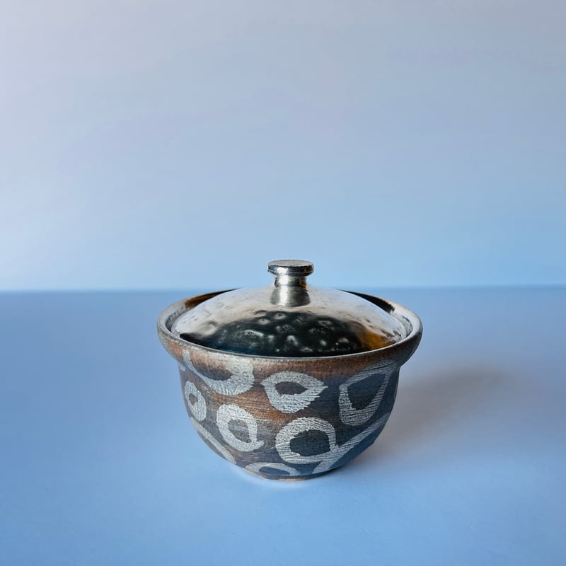TN−99 谷井直人 銀彩ぐりぐり宝瓶 Silver-Glazed “Guriguri” Ho
