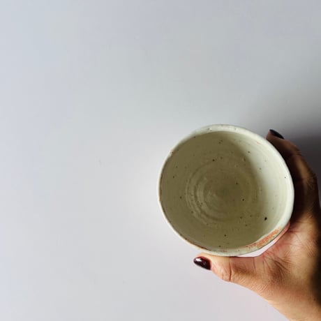 T−134 辻村史朗　粉吹ワインカップ大　共箱付　Shiro Tsujimura Large Kofuki Wine Cup