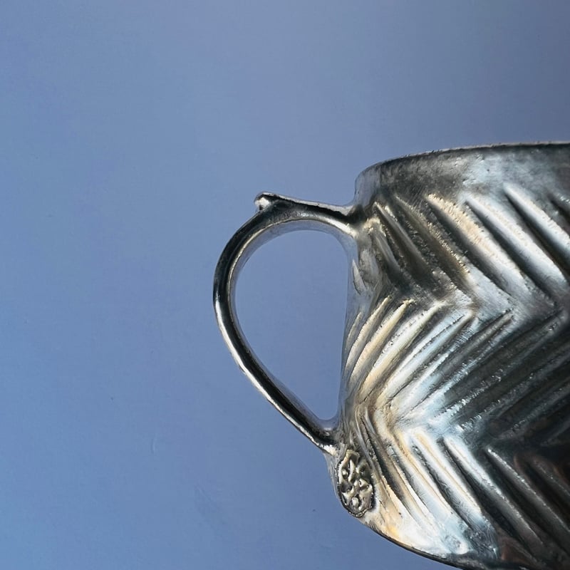 TNｰ88 谷井直人 銀彩しのぎビードロマグカップ Silver-Glazed Shinogi