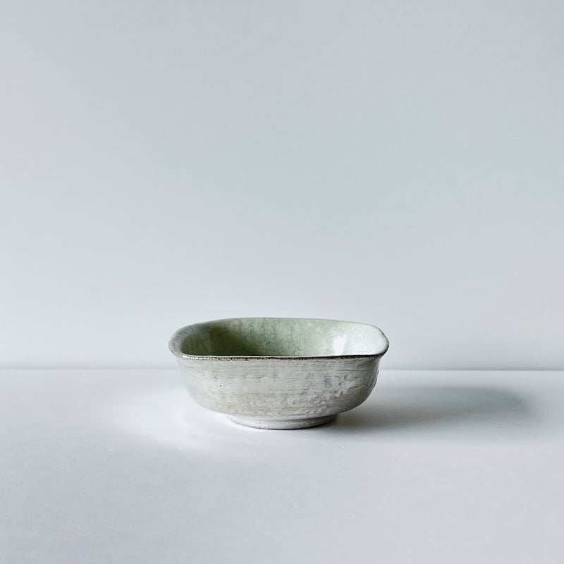 TN−111 谷井直人 銀彩ビードロ四方皿 Naoto Tanii Silver Glaze